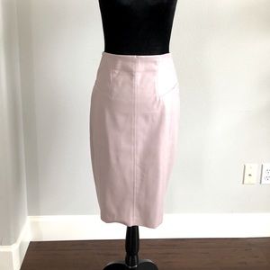 Faux Leather Blush pink skirt